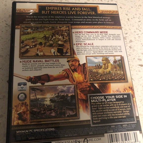Rise & Fall: Civilizations at War (PC, 2006) PC Computer Game, 4 CD Set - Picture 3 of 6